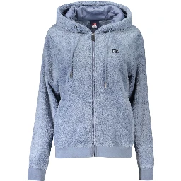 Blue Polyester Women Jacket
