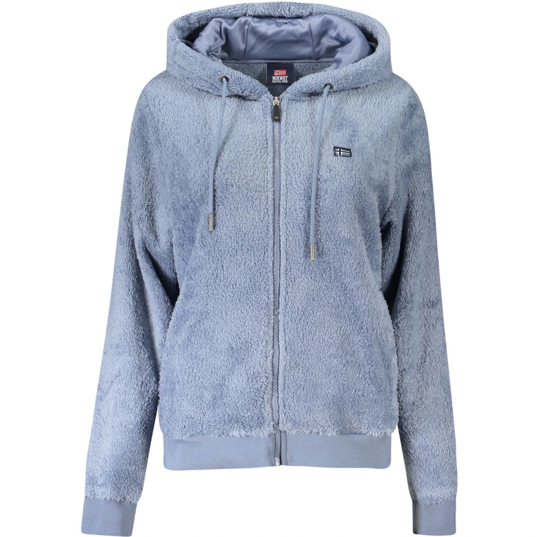Blue Polyester Women Jacket