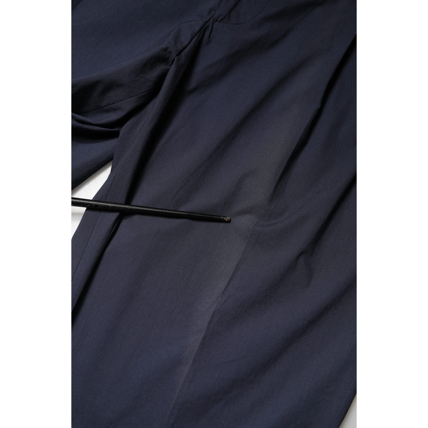 DarkBlue Wool Straight Formal Dress Trouser Pants