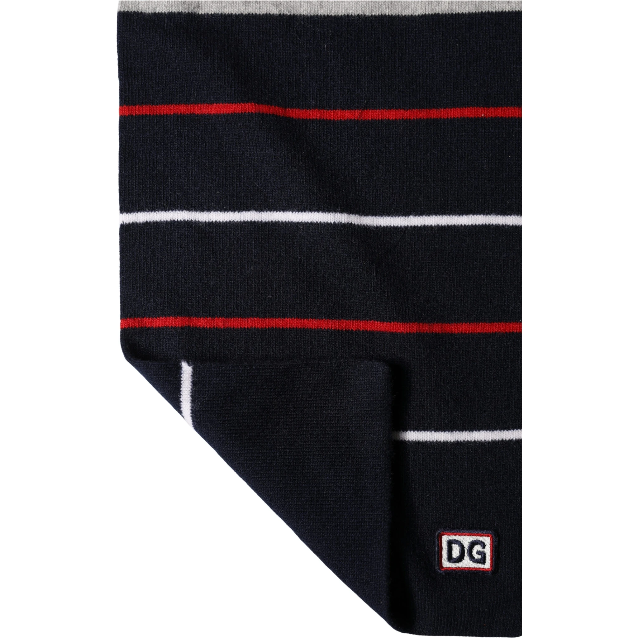 Multicolor Stripes Shawl Neck Wrap 119cm x 20cm  Scarf