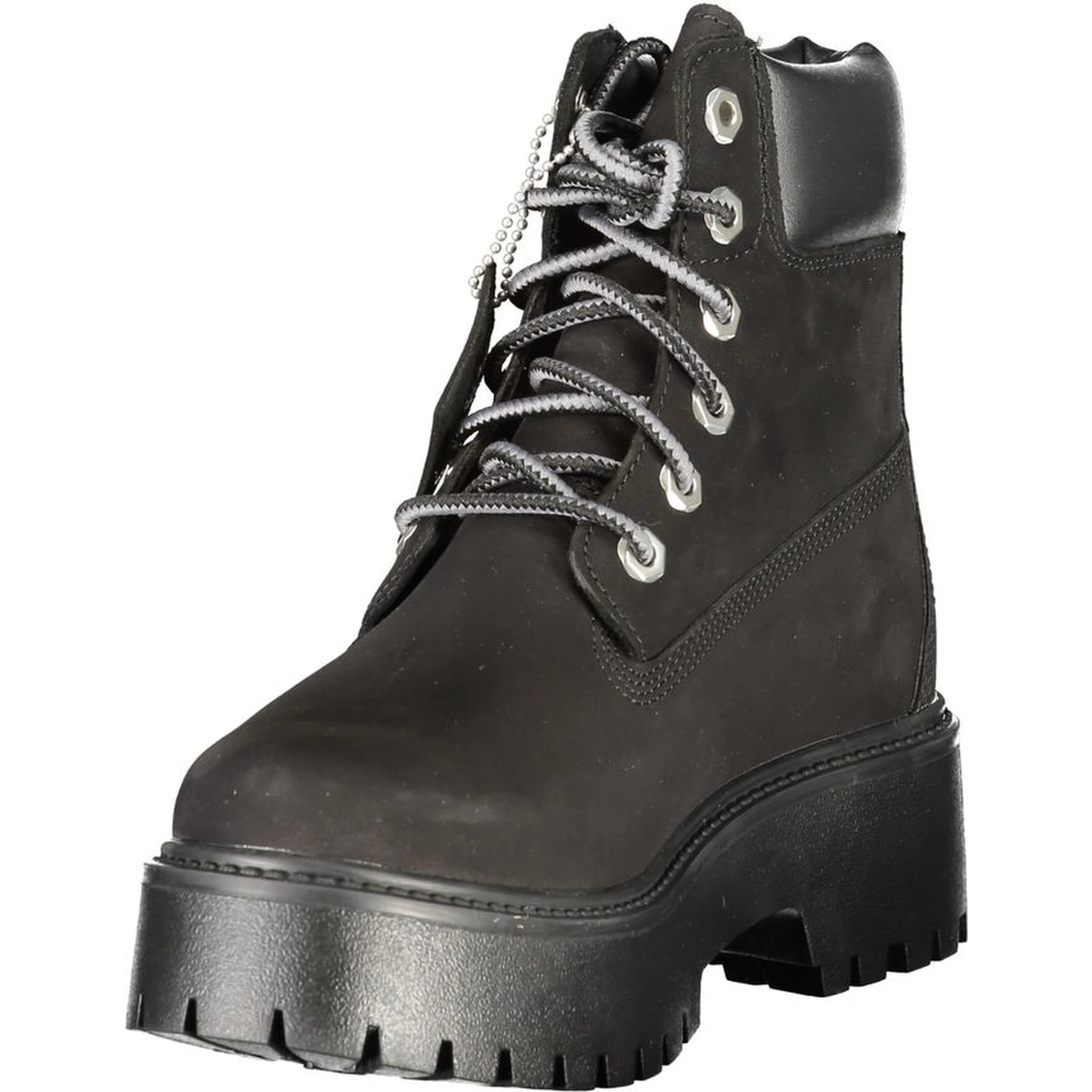 Black Leather Women Boot