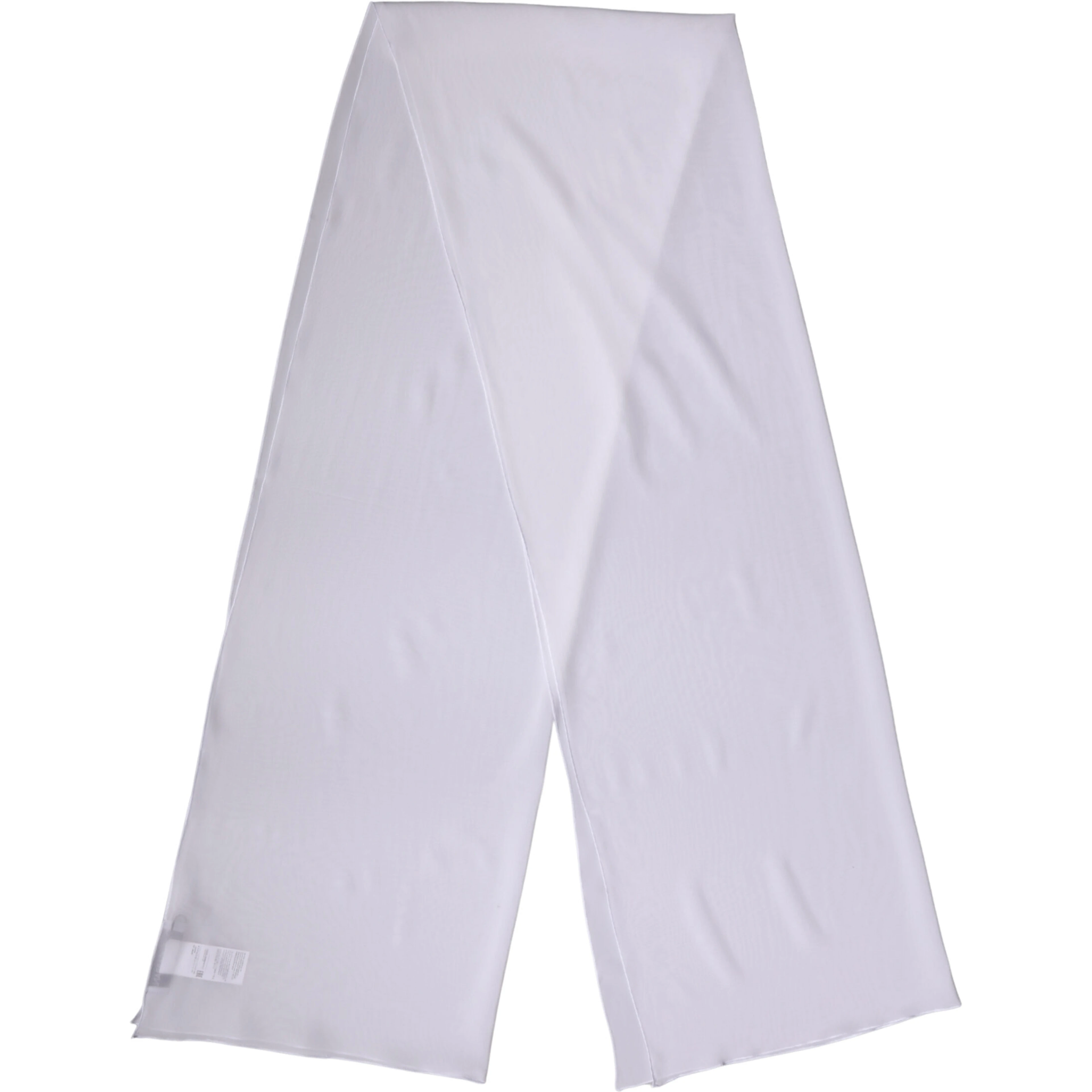 White Silk Neck Wrap Shawl Stole 200cm x 64cm  Scarf