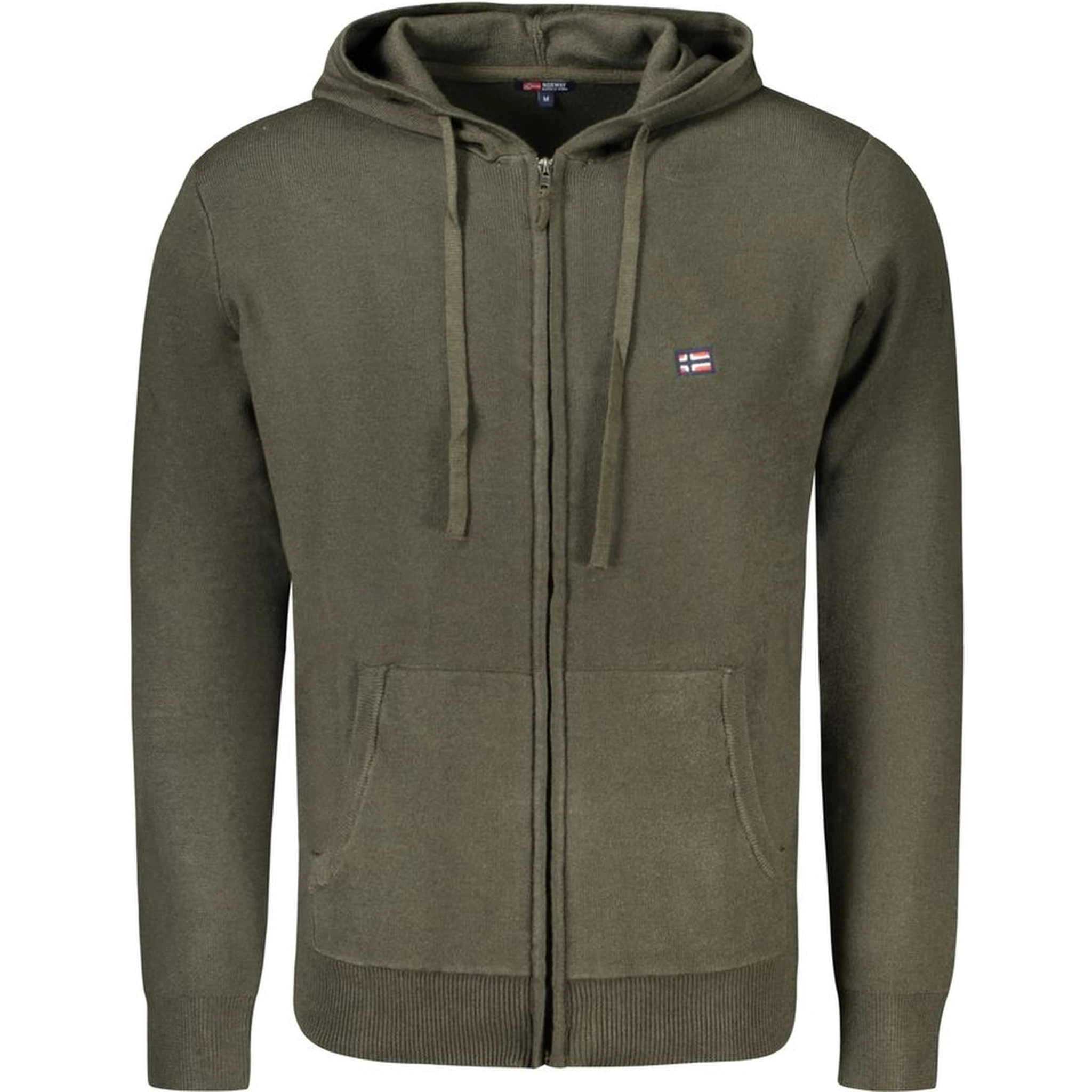 Green Polyamide Men Cardigan