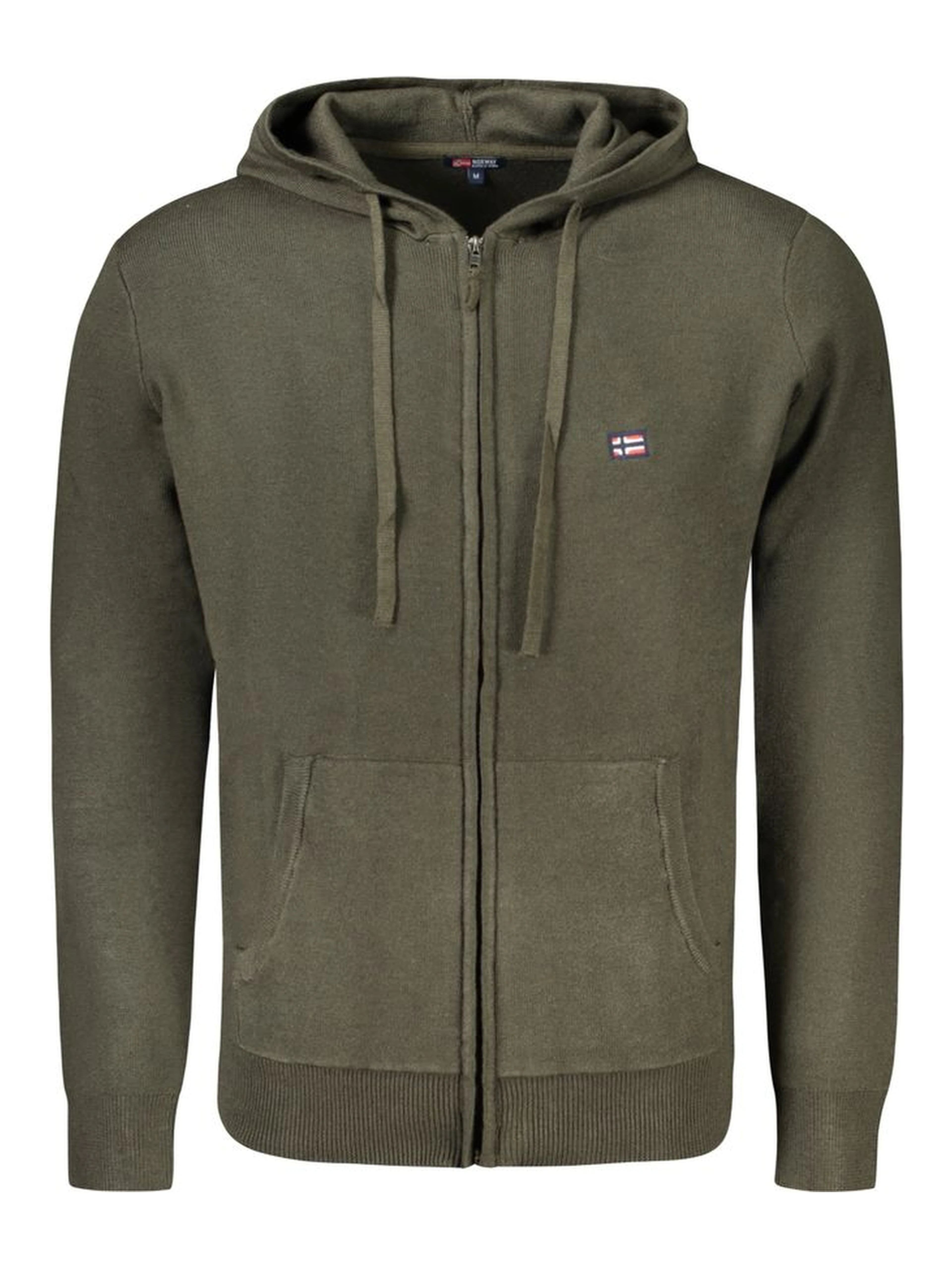 Green Polyamide Men Cardigan