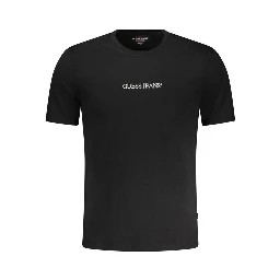 Black Cotton Men T-Shirt