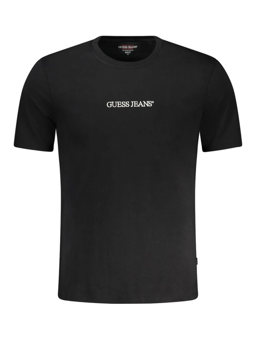 Black Cotton Men T-Shirt