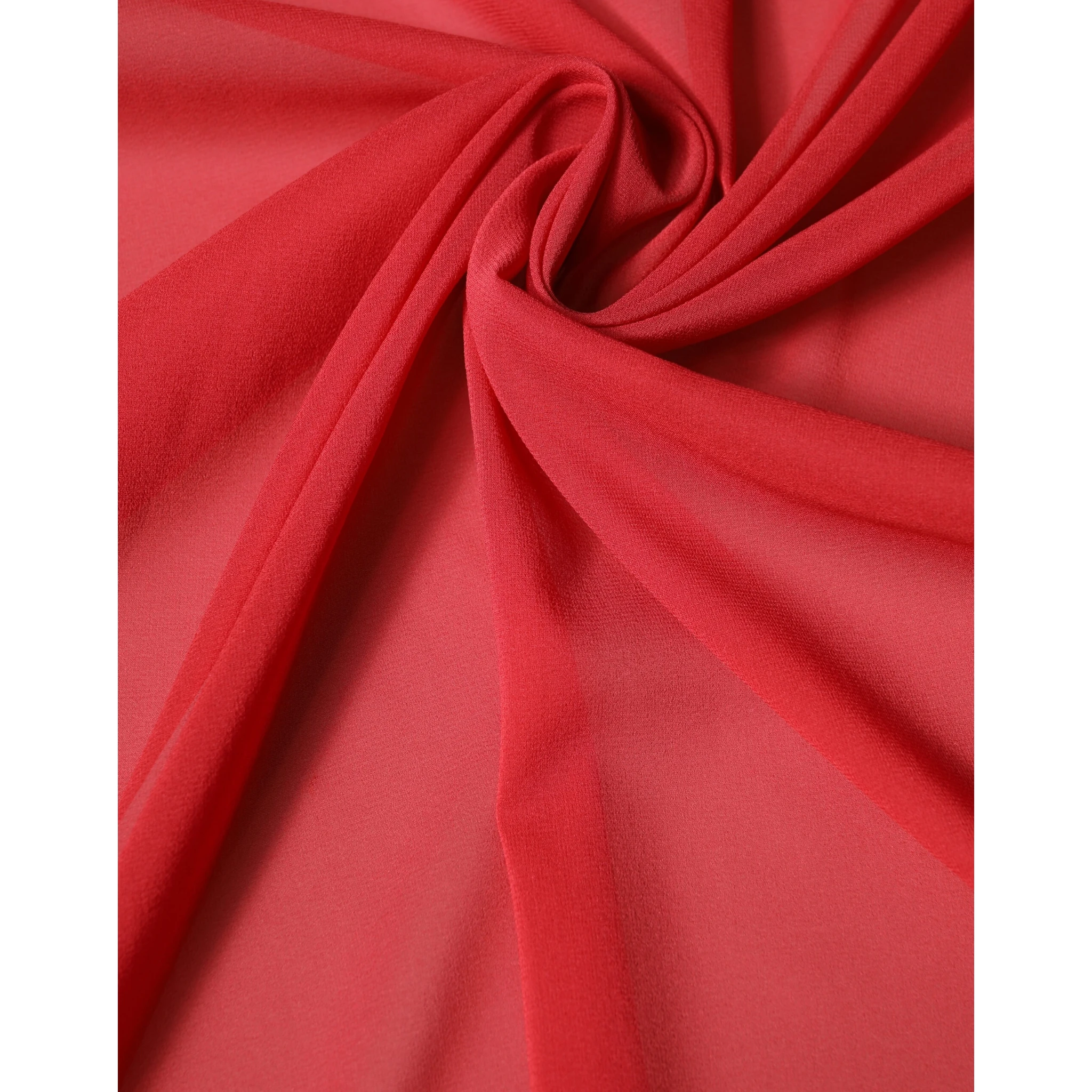 Red Silk Neck Wrap Shawl Women Stole 200cm x 64cm Scarf