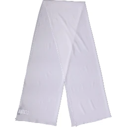 White Silk Neck Wrap Shawl Stole 200cm x 64cm  Scarf