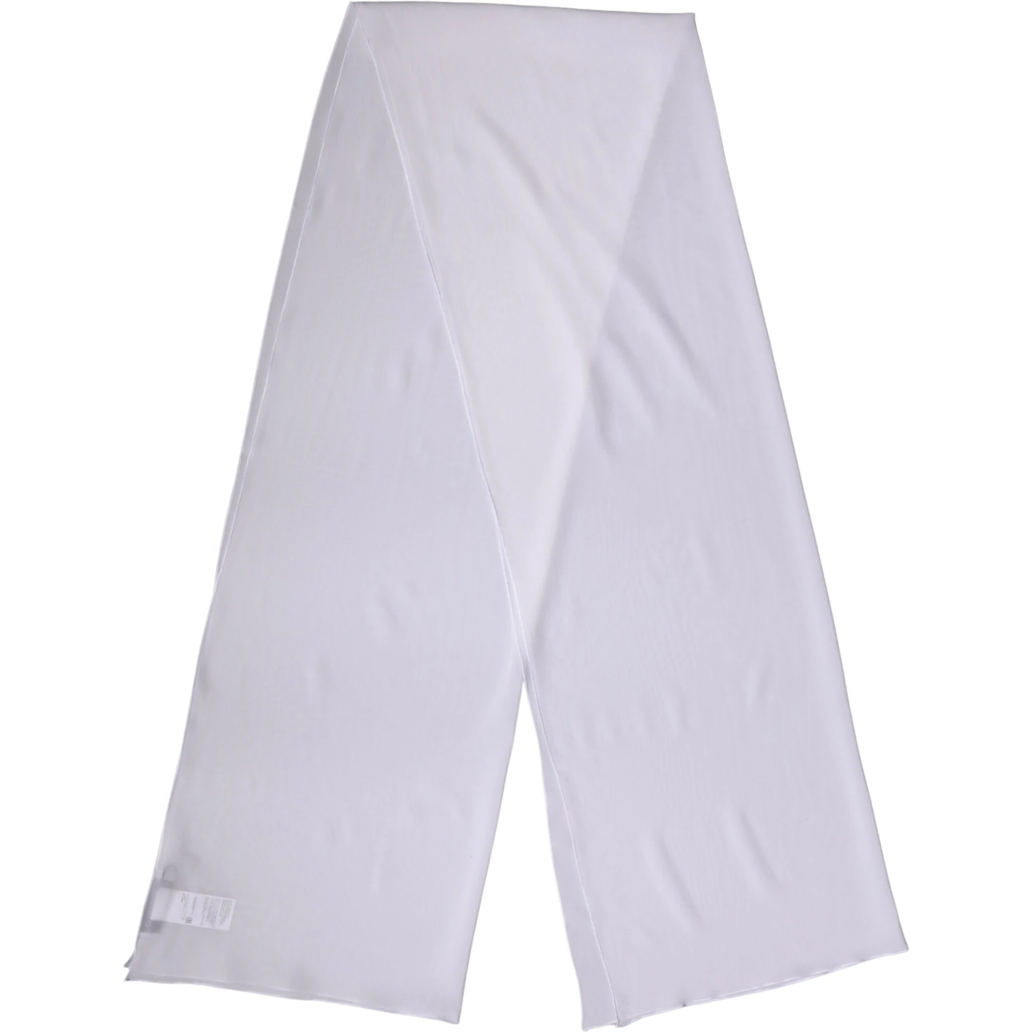 White Silk Neck Wrap Shawl Stole 200cm x 64cm  Scarf