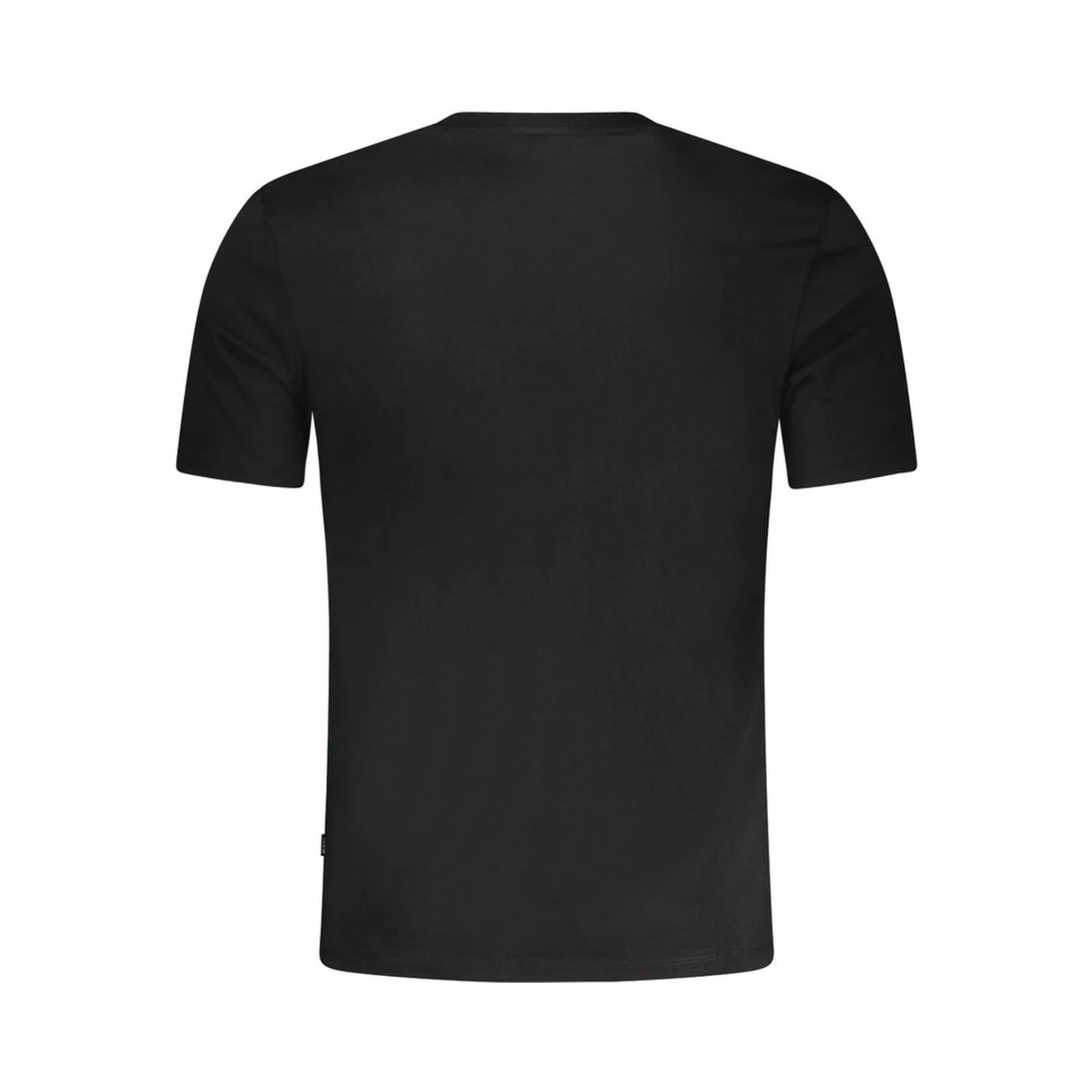 Black Cotton Men T-Shirt