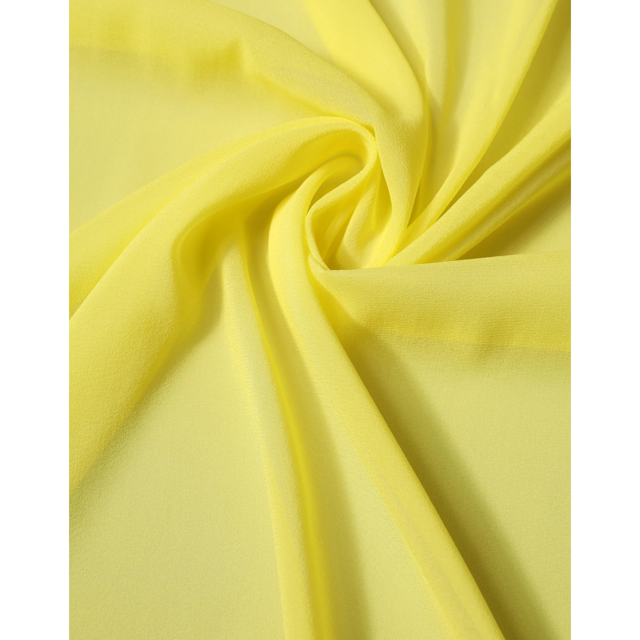 Yellow Silk Neck Wrap Shawl Stole 200cm x 64cm Scarf