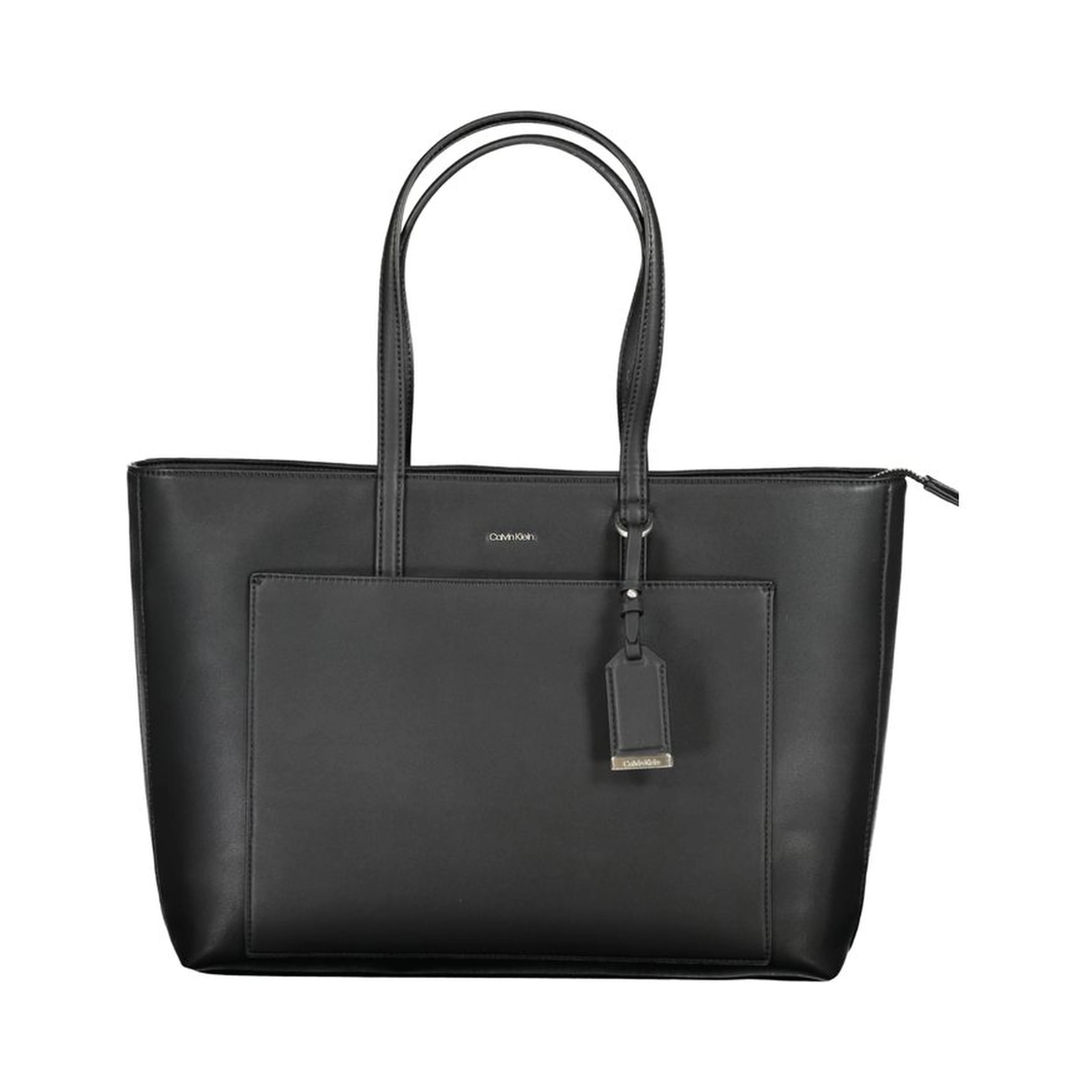 Black Polyester Women Handbag