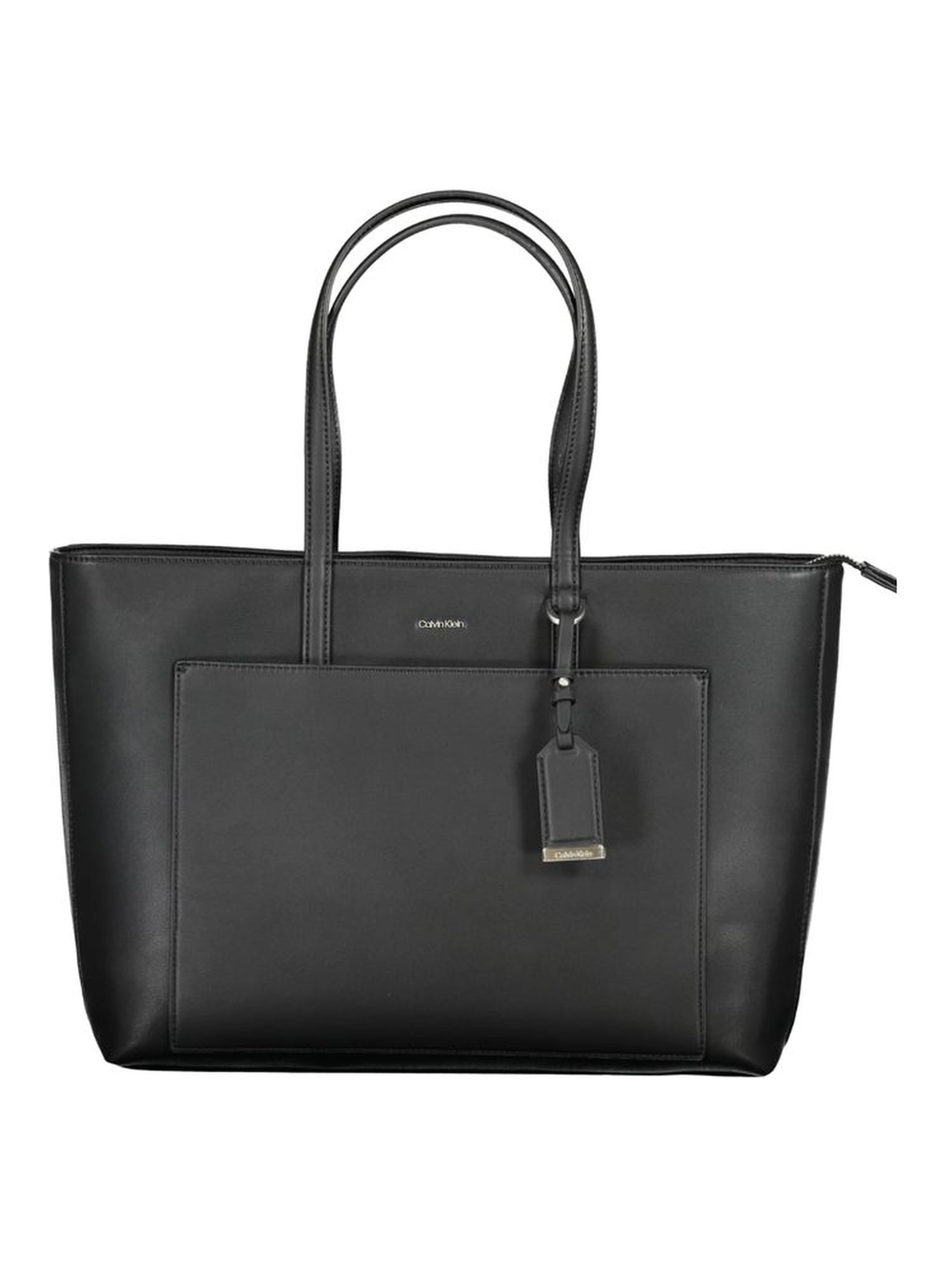 Black Polyester Women Handbag