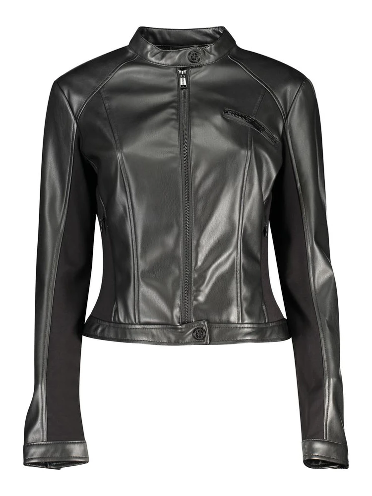 Black Polyurethane Women's Jacket