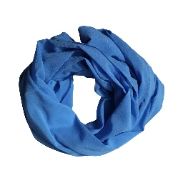 Blue Silk Neck Wrap Shawl Stole 200cm x 64cm Scarf