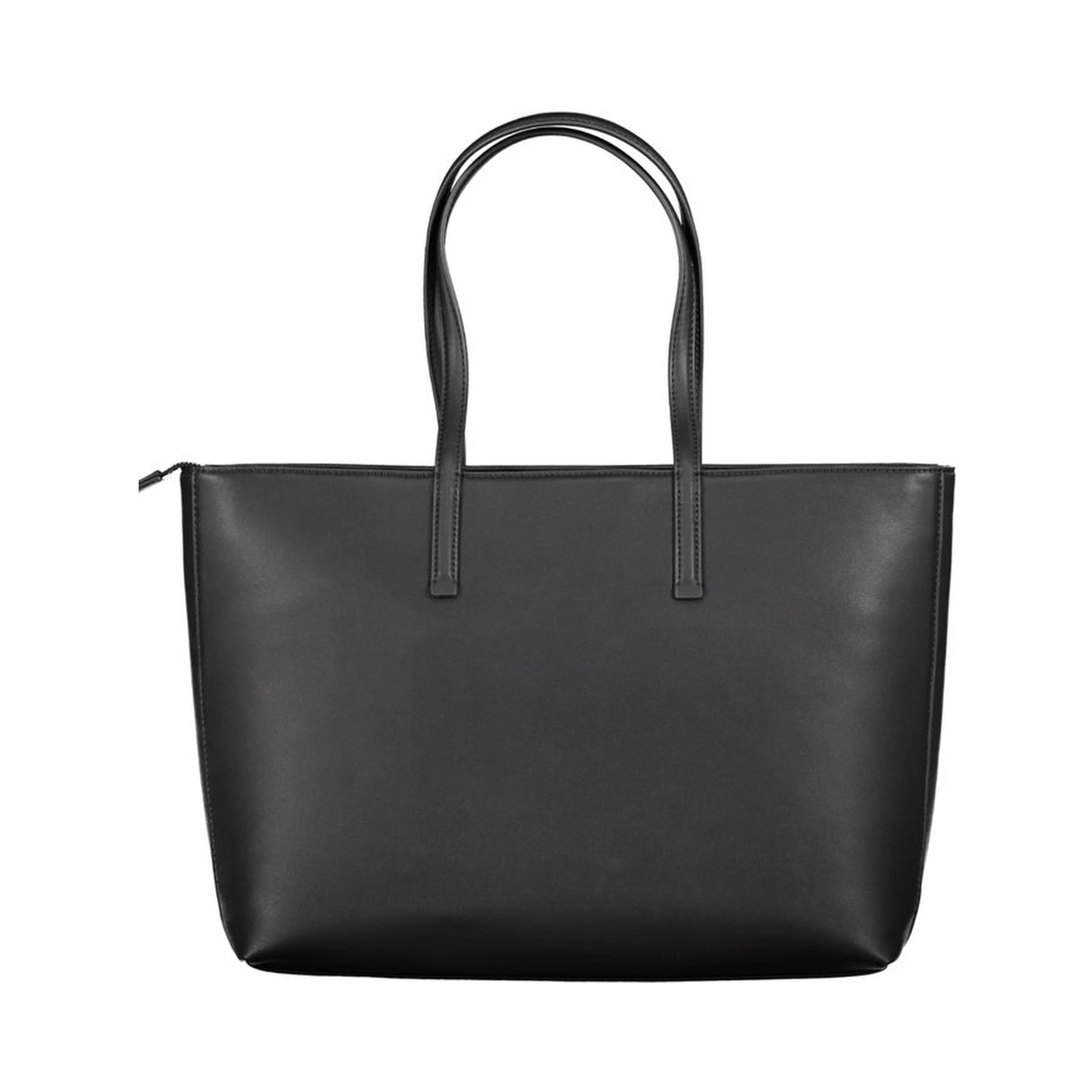 Black Polyester Women Handbag