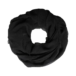 Black Silk Neck Wrap Shawl Stole 167cm x 126cm Scarf