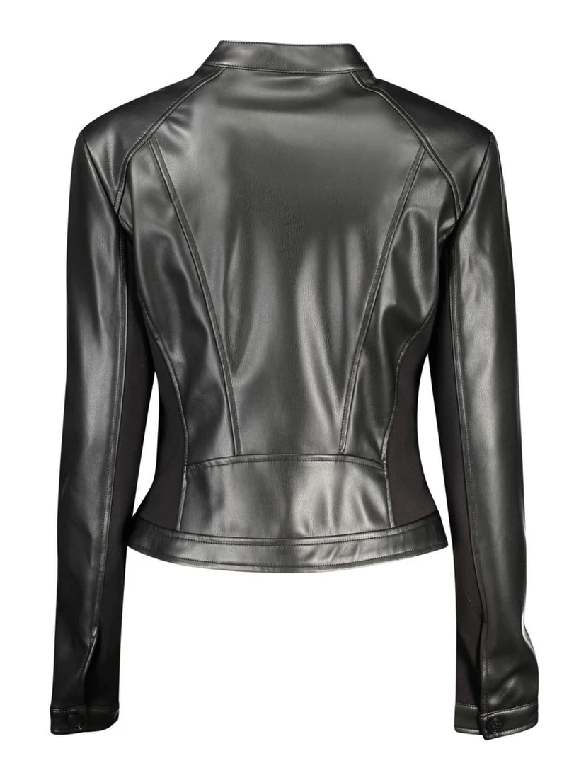 Black Polyurethane Women's Jacket