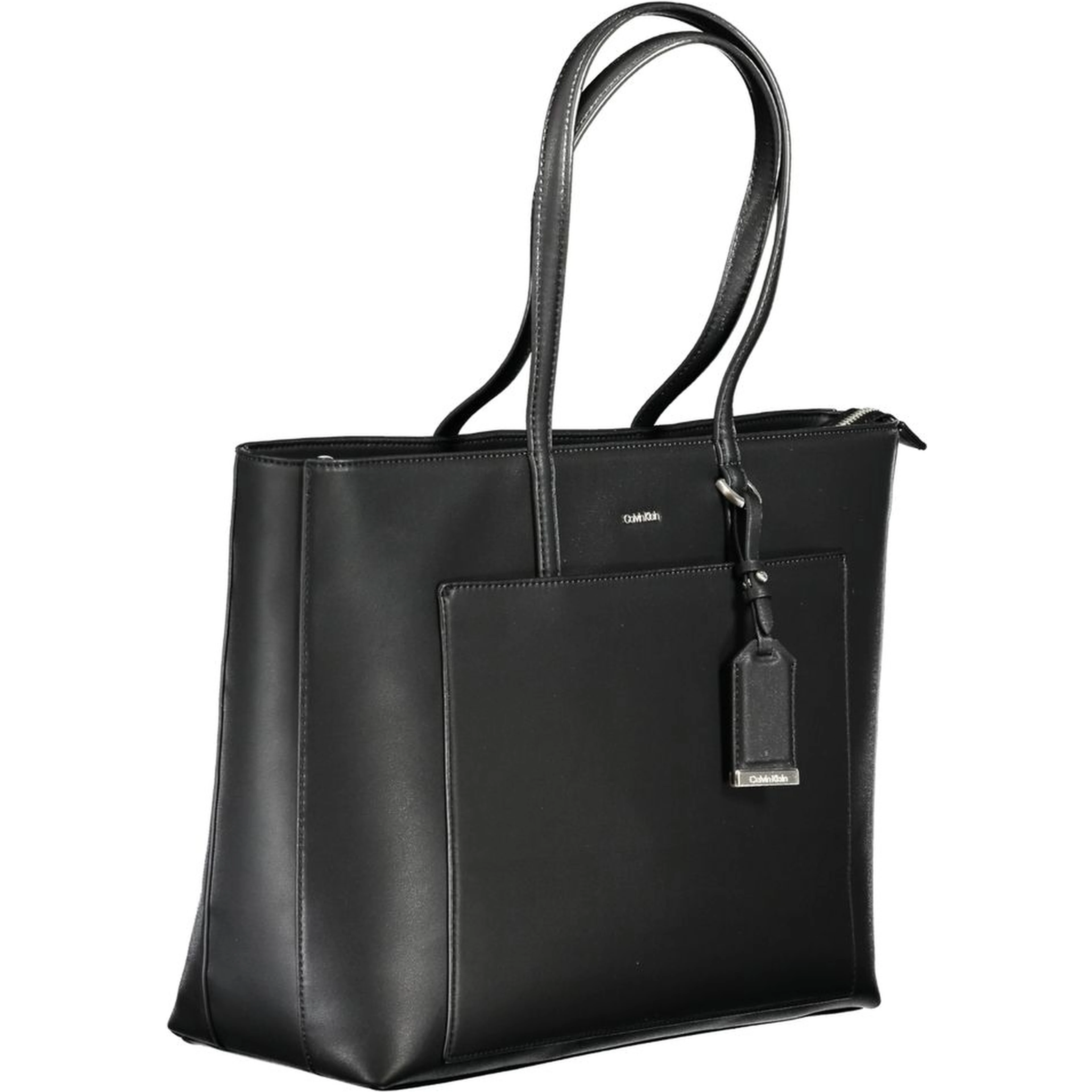 Black Polyester Women Handbag