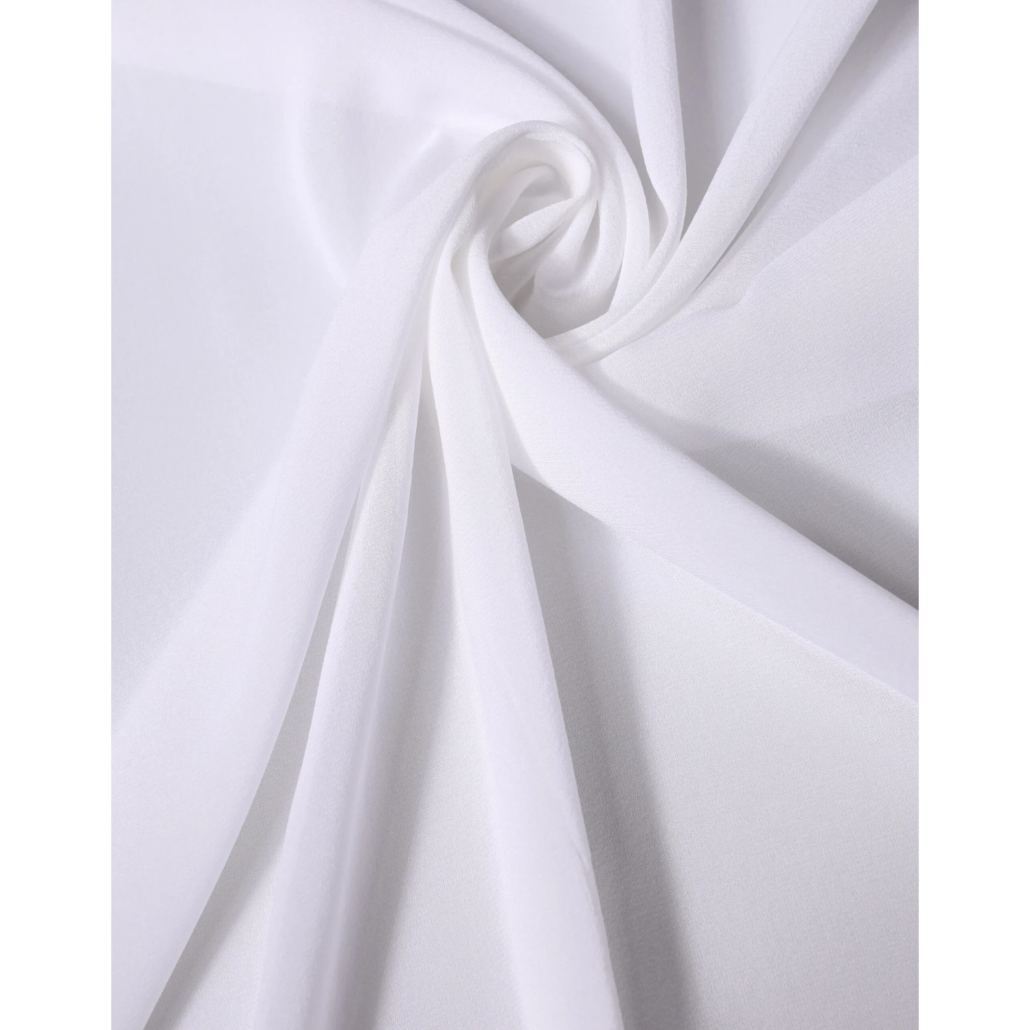 White Silk Neck Wrap Shawl Stole 200cm x 64cm  Scarf