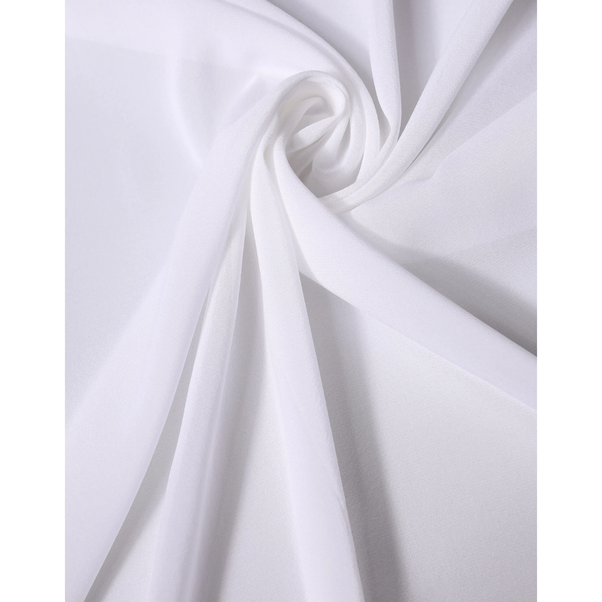 White Silk Neck Wrap Shawl Stole 200cm x 64cm  Scarf