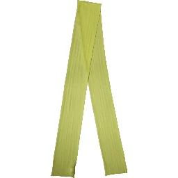 Yellow Green Silk Sash Foulard Stole 292cm x 19cm Scarf