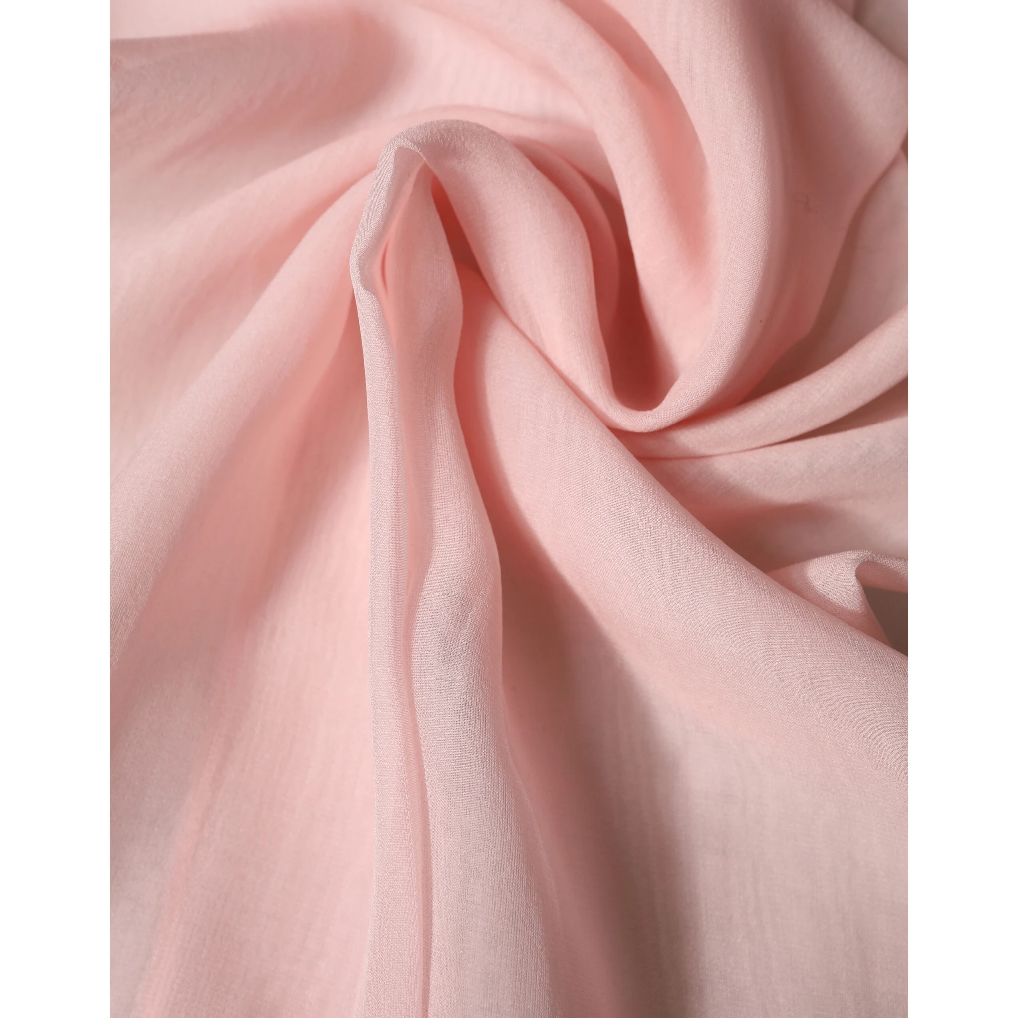 Light Pink Silk Neck Wrap Shawl Stole 272cm x 120cm Scarf