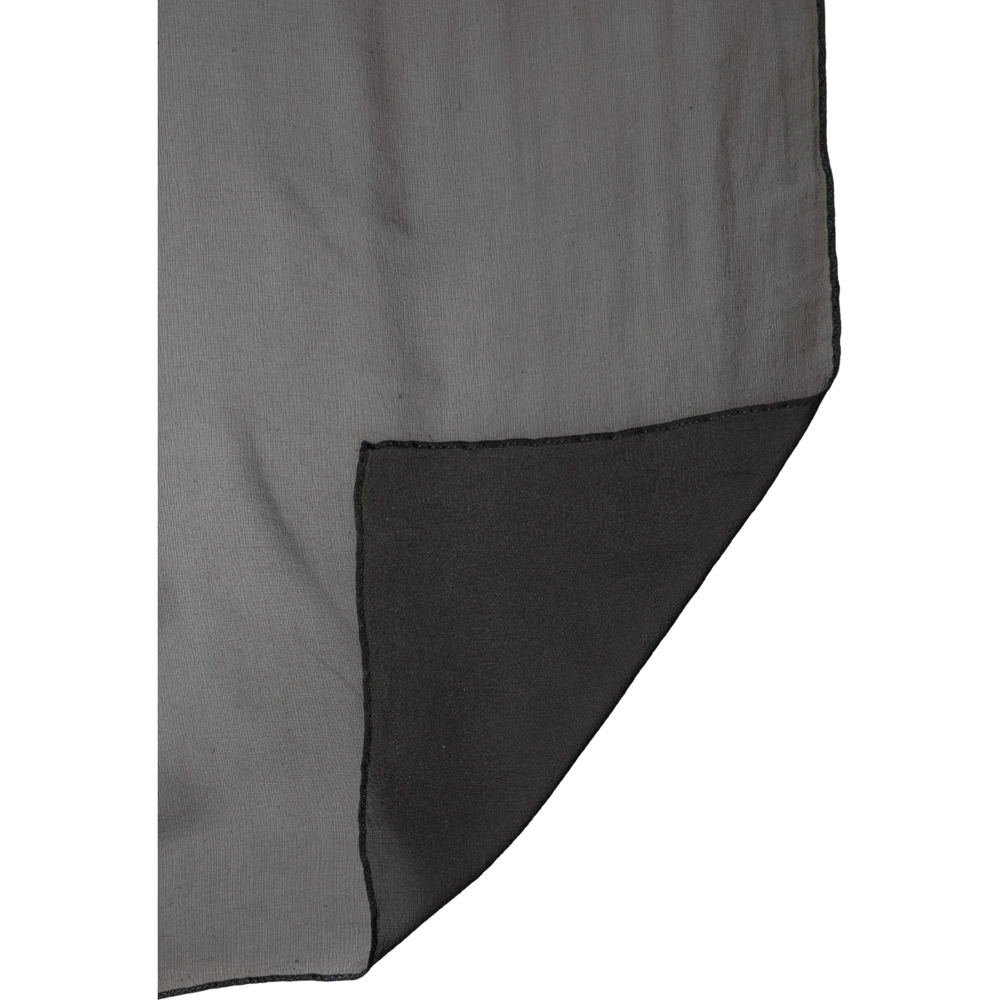 Black Silk Neck Wrap Shawl Stole 167cm x 126cm Scarf