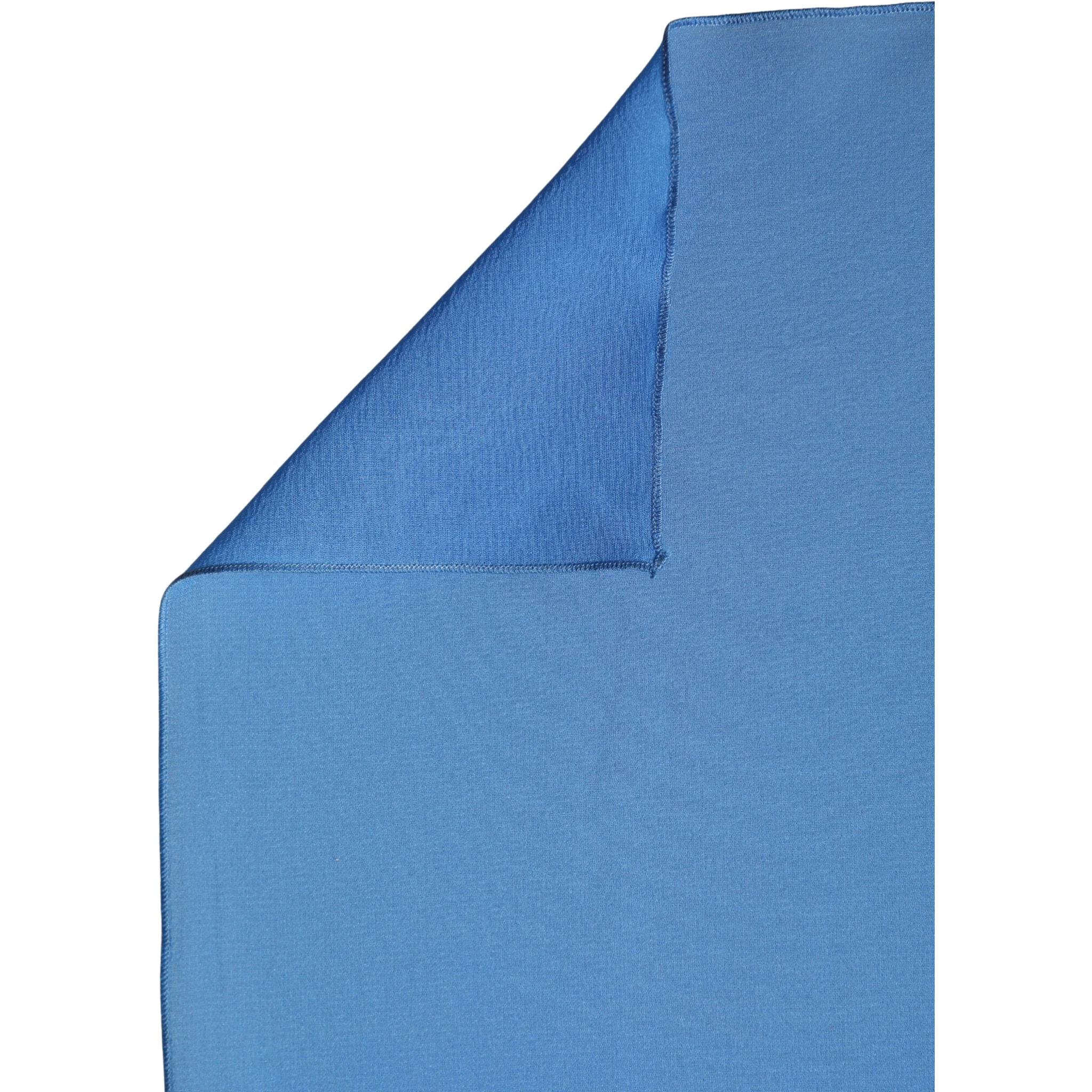 Blue Silk Neck Wrap Shawl Stole 200cm x 64cm Scarf