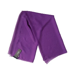 Purple Silk Neck Wrap Shawl Foulard 134cm x 131cm  Scarf