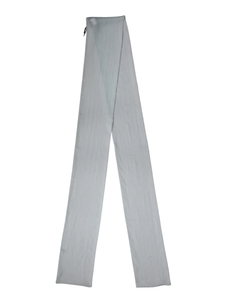 Light Blue Silk Sash Wrap Foulard 294.5cm x 19cm Scarf
