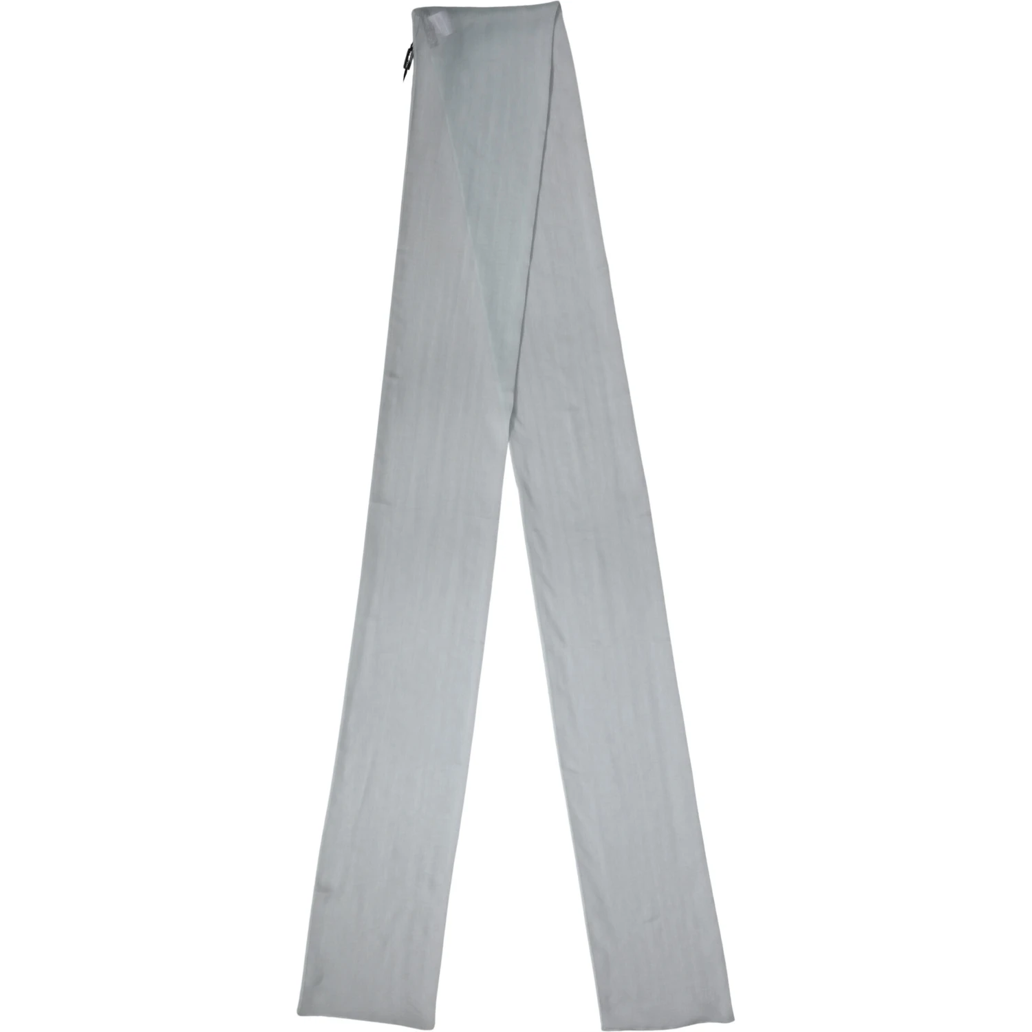 Light Blue Silk Sash Wrap Foulard 294.5cm x 19cm Scarf