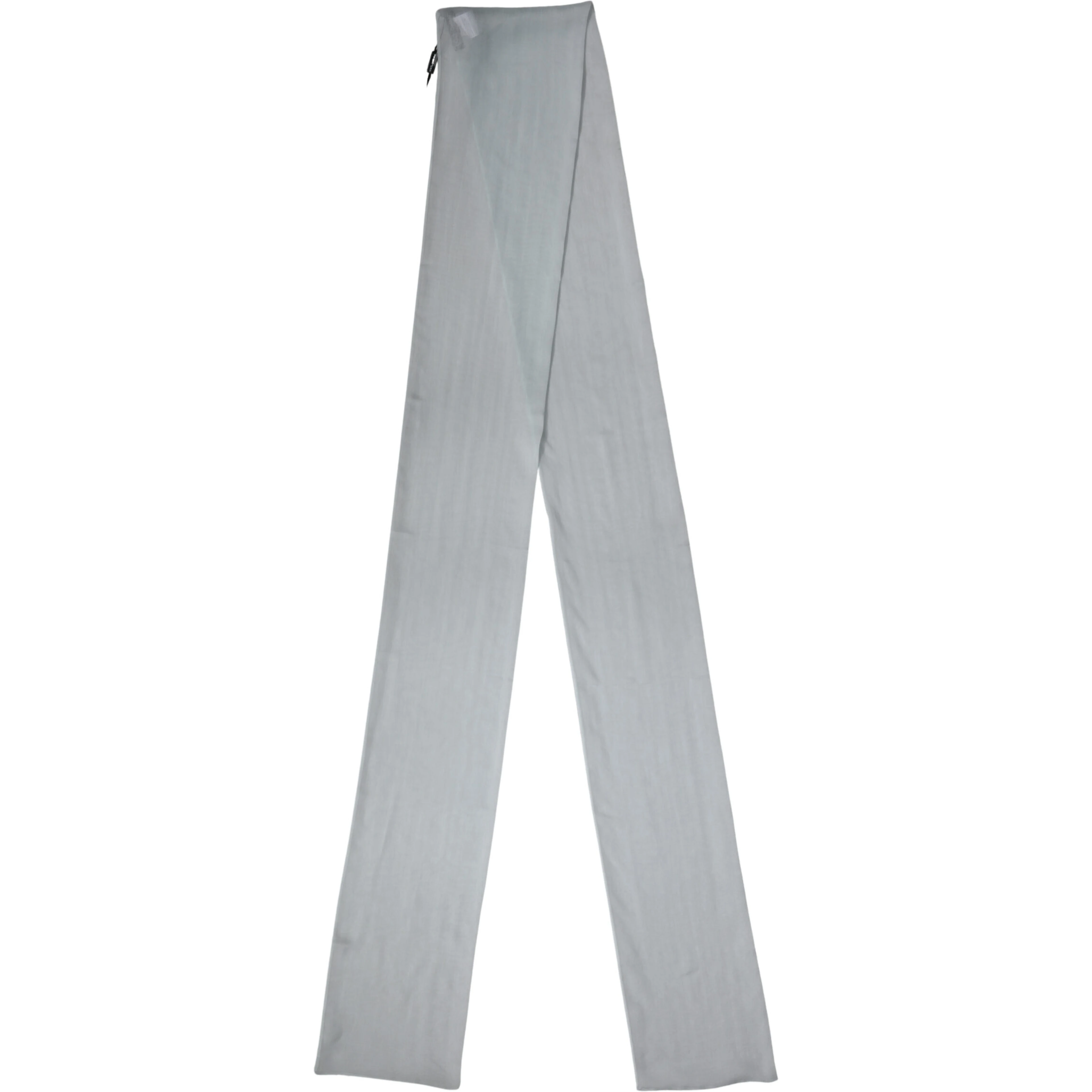 Light Blue Silk Sash Wrap Foulard 294.5cm x 19cm Scarf