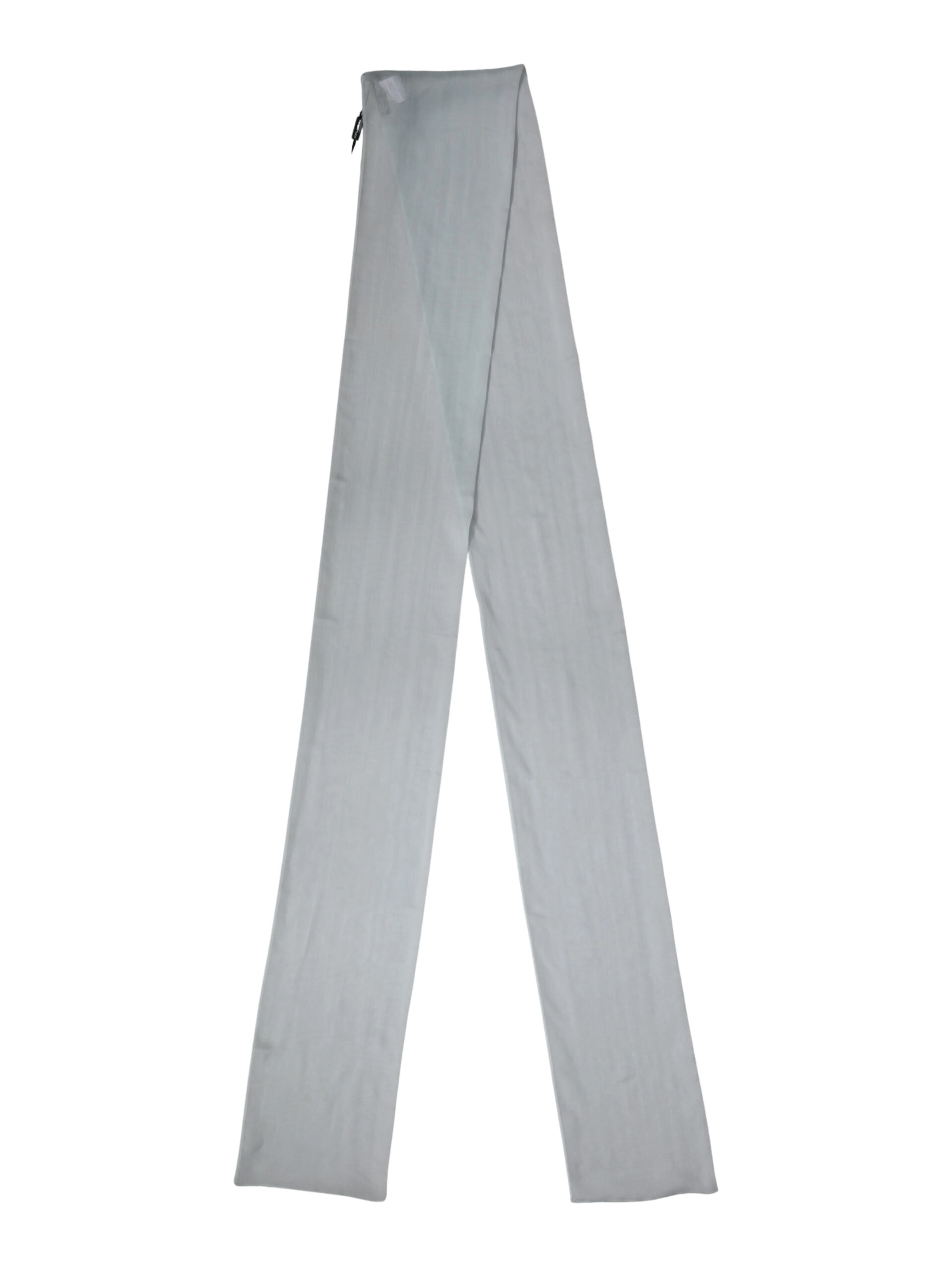 Light Blue Silk Sash Wrap Foulard 294.5cm x 19cm Scarf