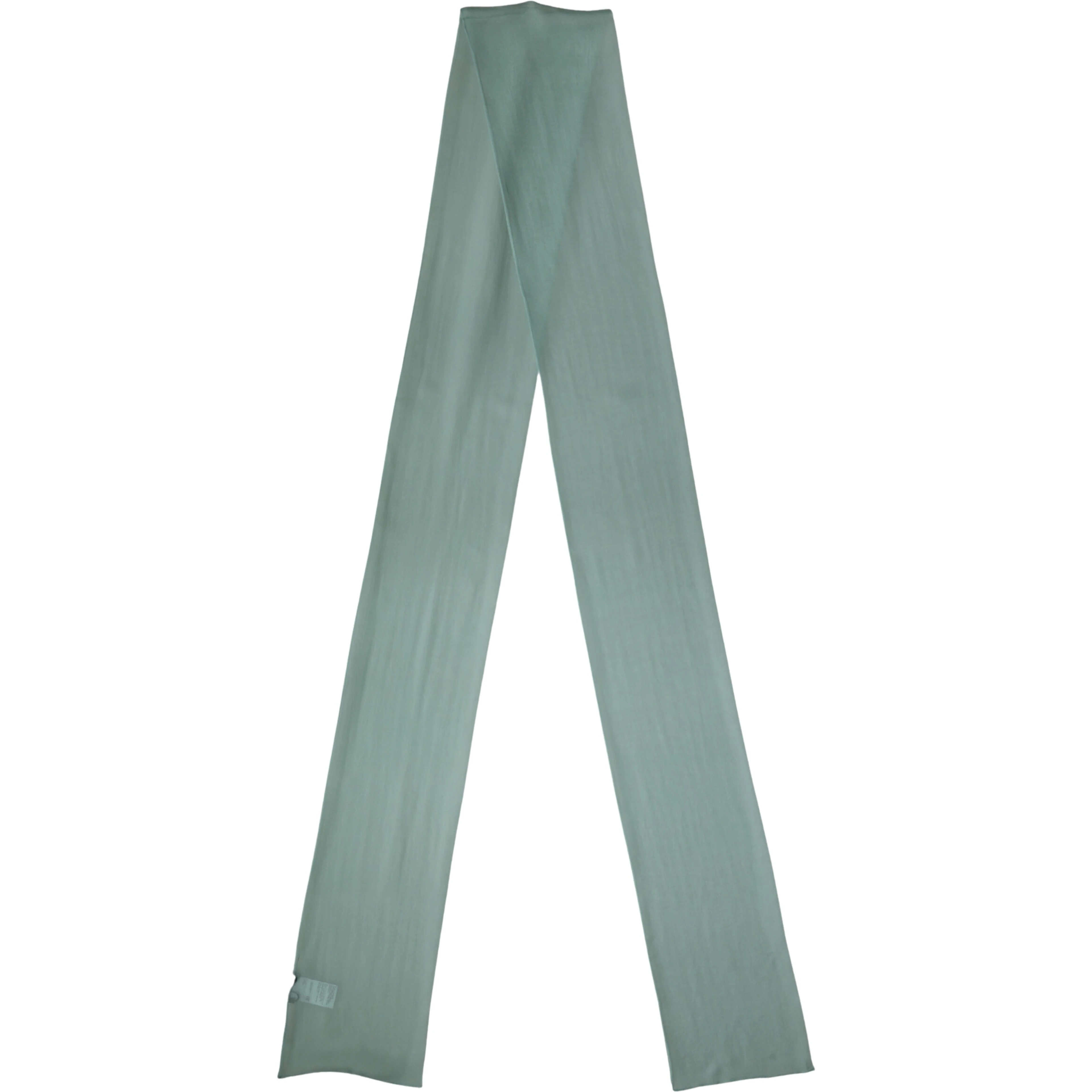 Teal Silk Sash Wrap Foulard Stole 292cm x 19cm Scarf