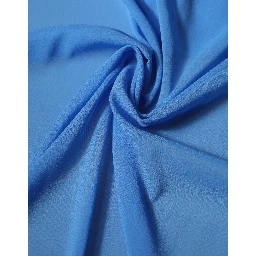 Blue Silk Neck Wrap Shawl Stole 200cm x 64cm Scarf
