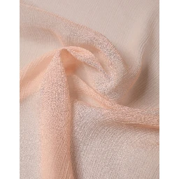 Peach Silk Square Foulard Neck Wrap 64.5cm x 62.5cm Scarf
