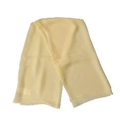 Light Yellow Silk Wrap Shawl Foulard 100cm x 99cm  Scarf