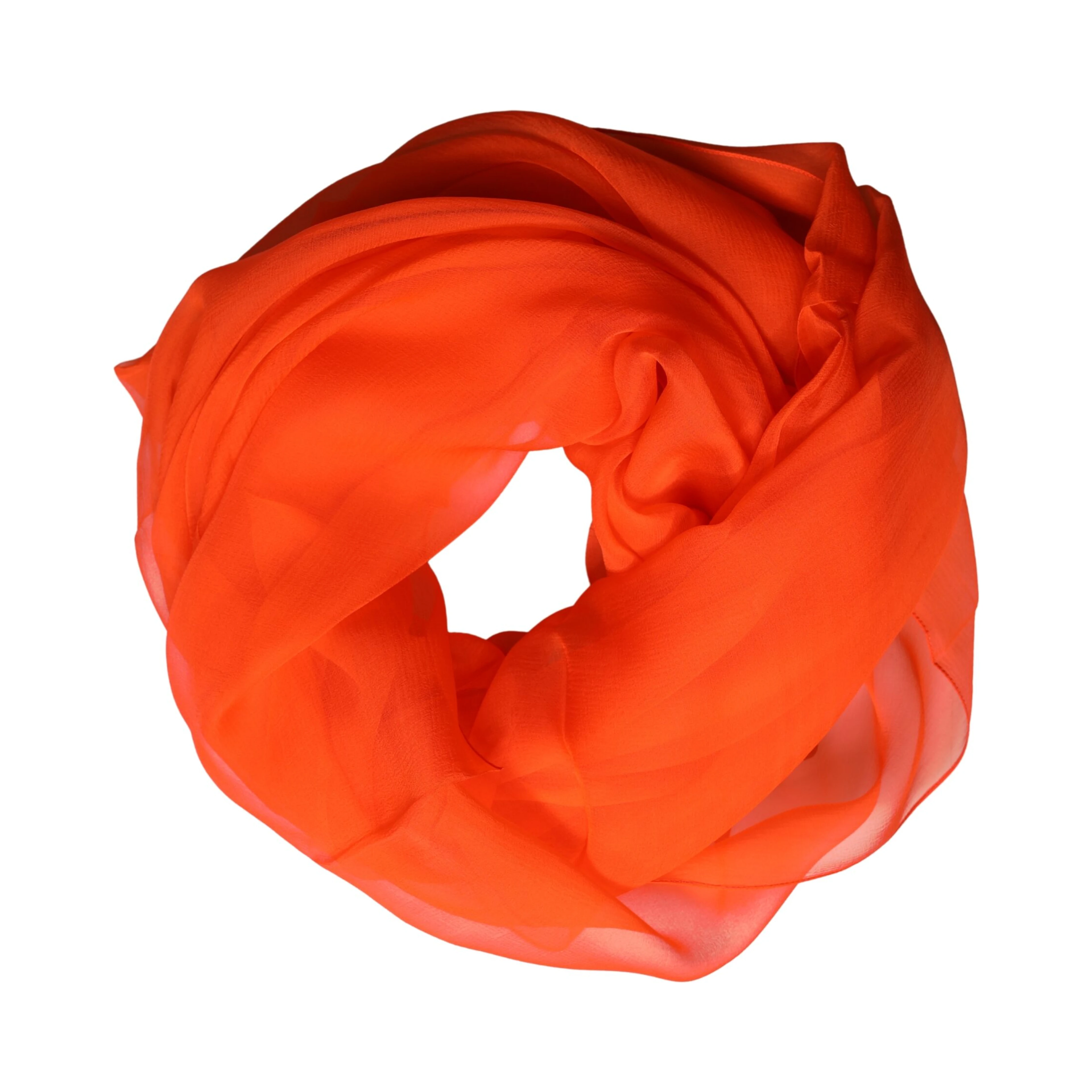 Bright Red Silk Wrap Shawl Foulard 132cm x 98cm Scarf