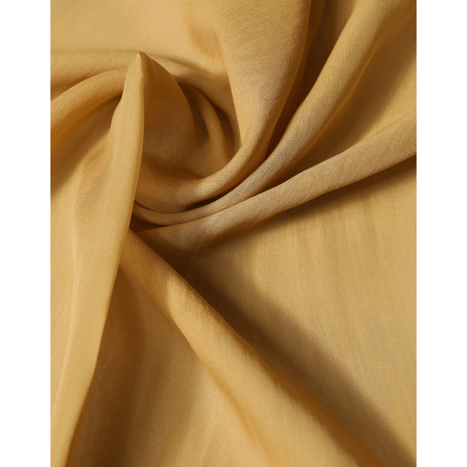 Brown Silk Sash Wrap Foulard Stole 293.5cm x 19.5cm Scarf