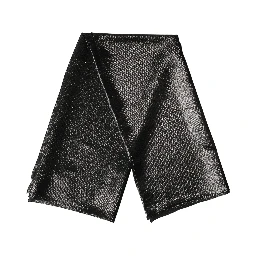 Black Silk Square Wrap Shawl Foulard 122cm x 120cm  Scarf