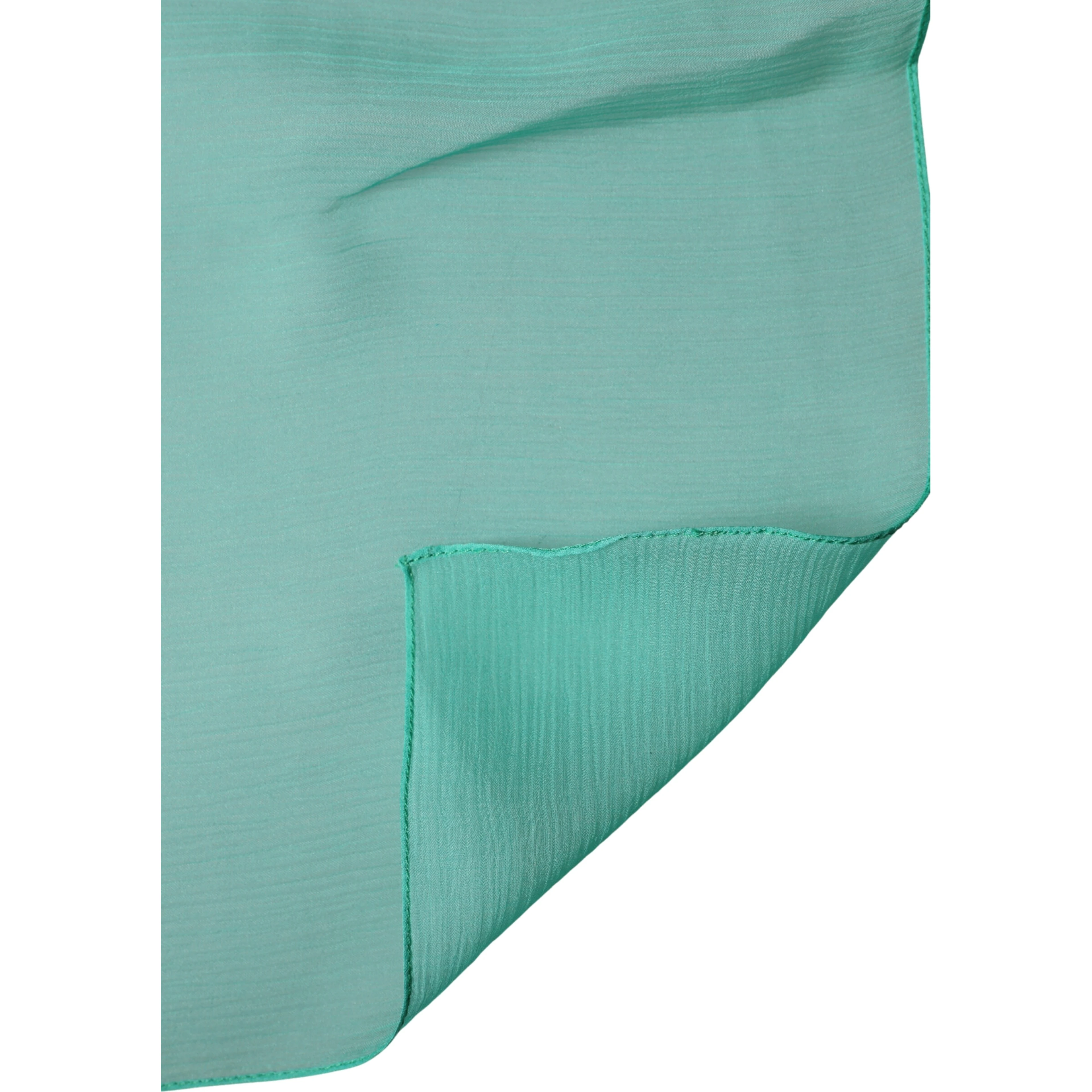 Light Green Silk Neck Wrap Foulard 131cm x 126.5cm Scarf