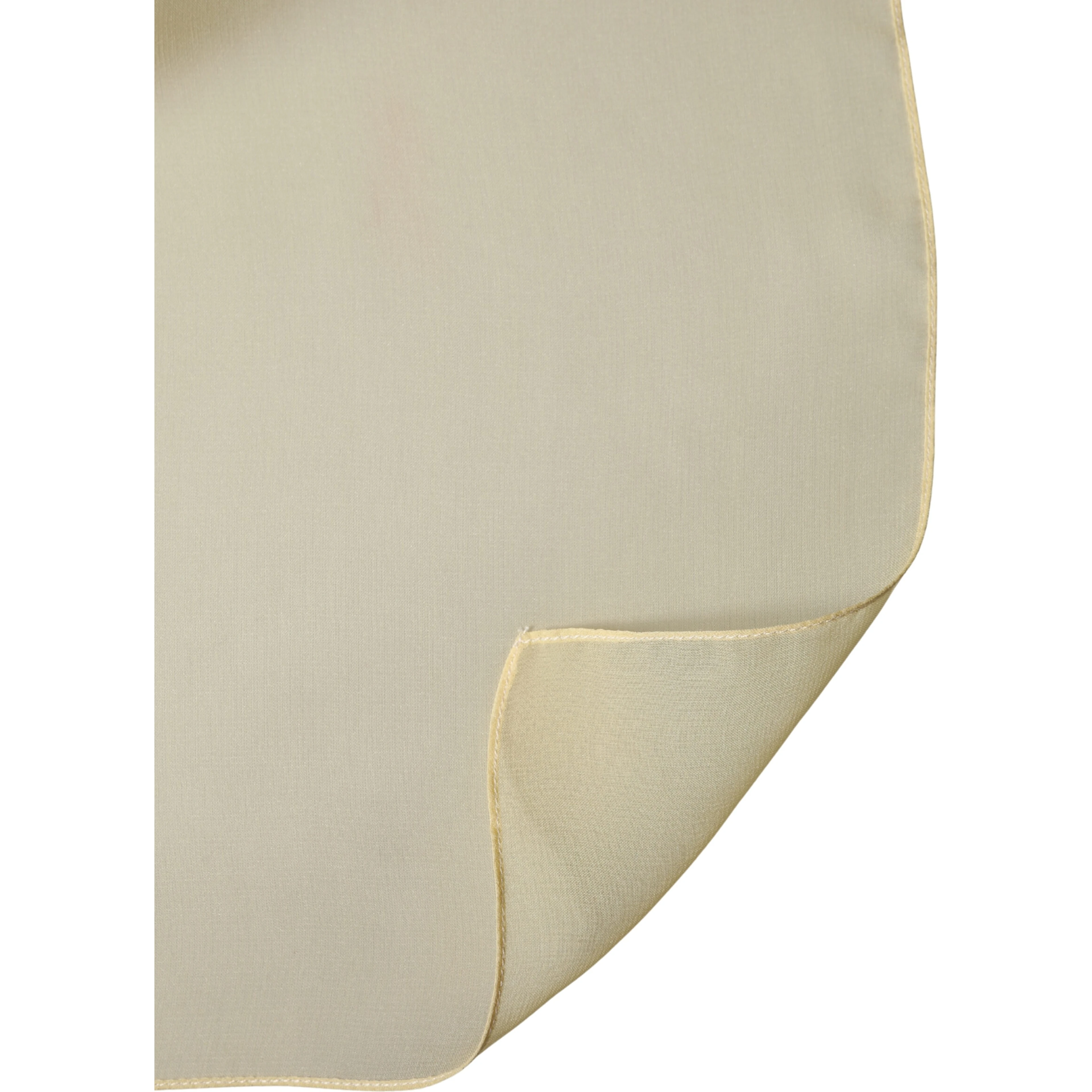 Light Yellow Silk Wrap Shawl Foulard 100cm x 99cm Scarf