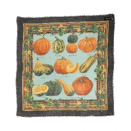 Multicolor Pumpkin Cashmere Stole 137cm x 133cm  Scarf
