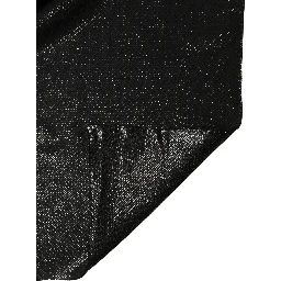 Black Silk Square Wrap Shawl Foulard 122cm x 120cm  Scarf