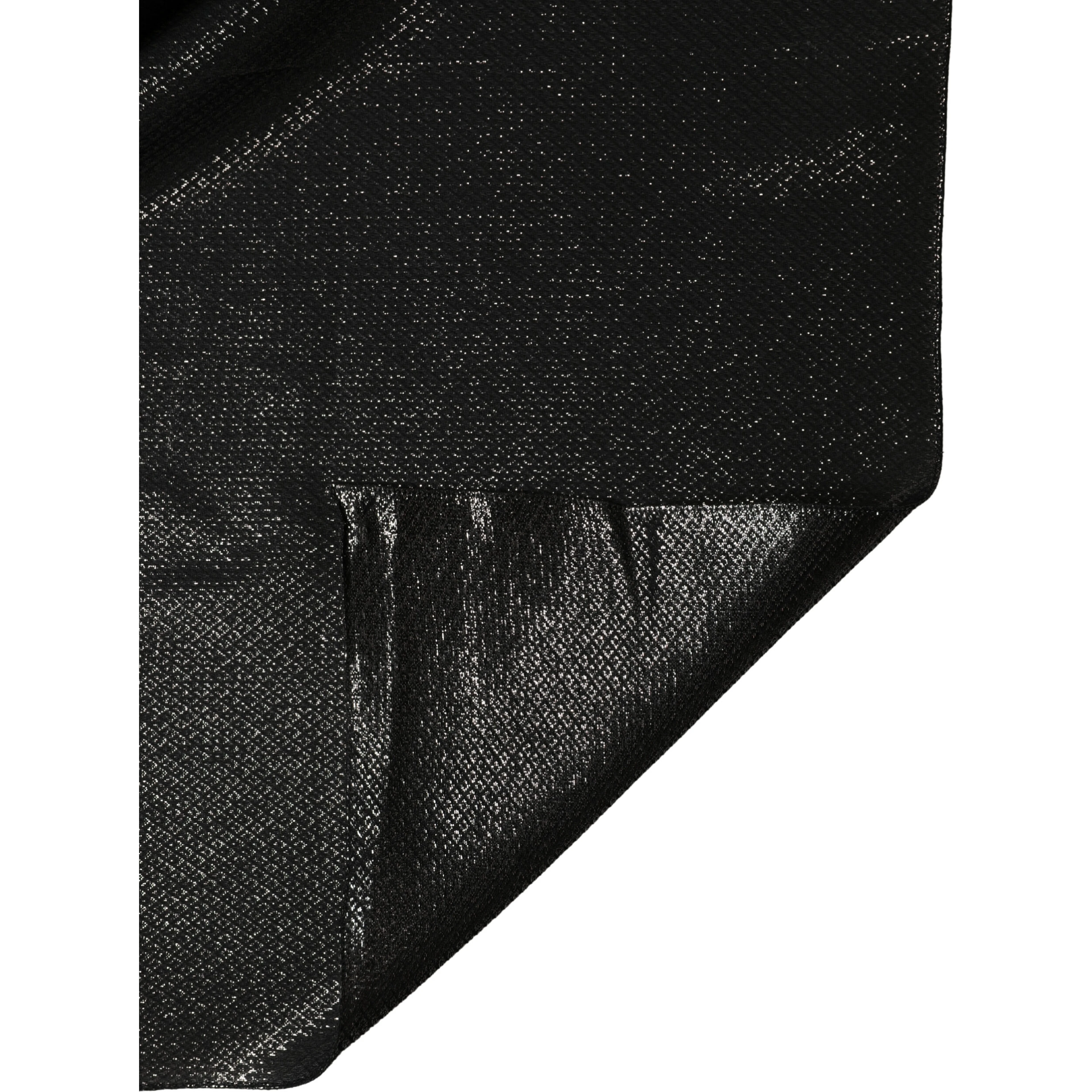 Black Silk Square Wrap Shawl Foulard 122cm x 120cm  Scarf