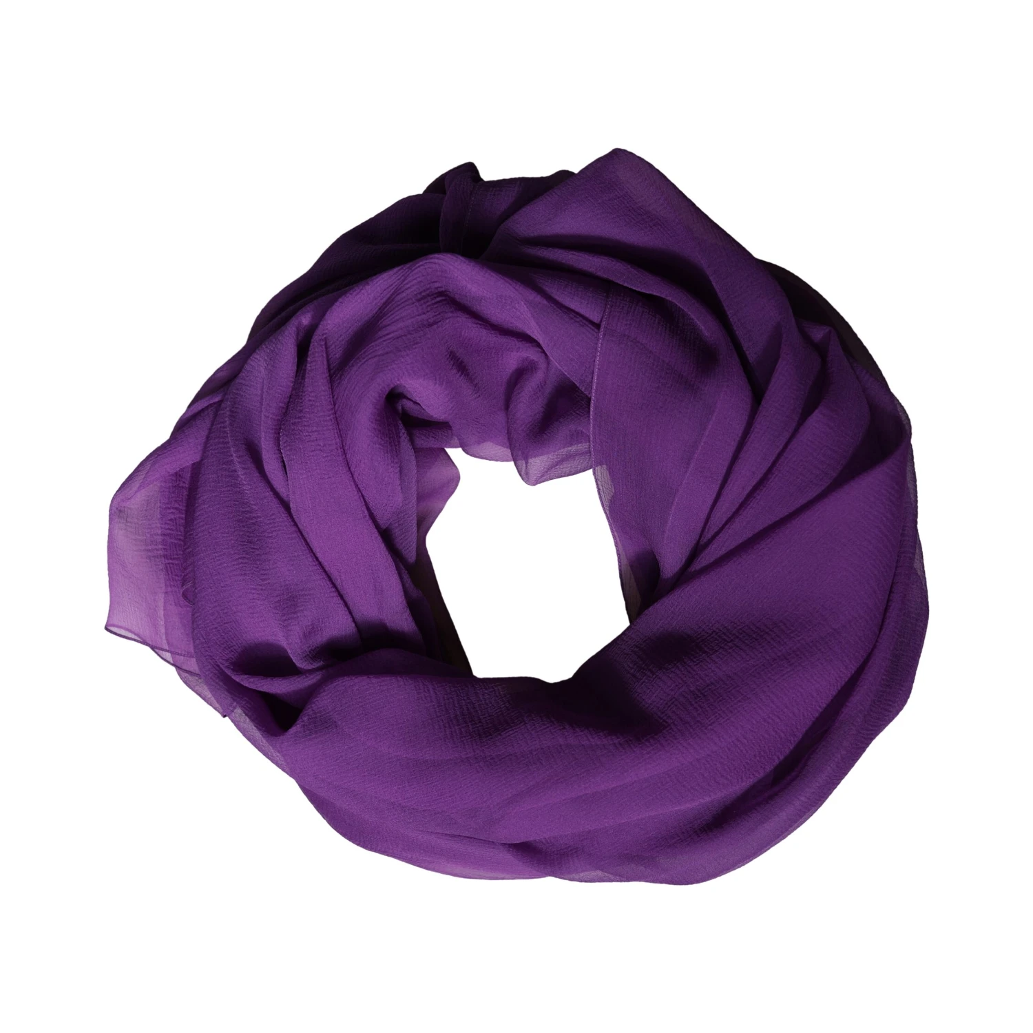 Purple Silk Neck Wrap Shawl Stole 200cm x 134cm Scarf