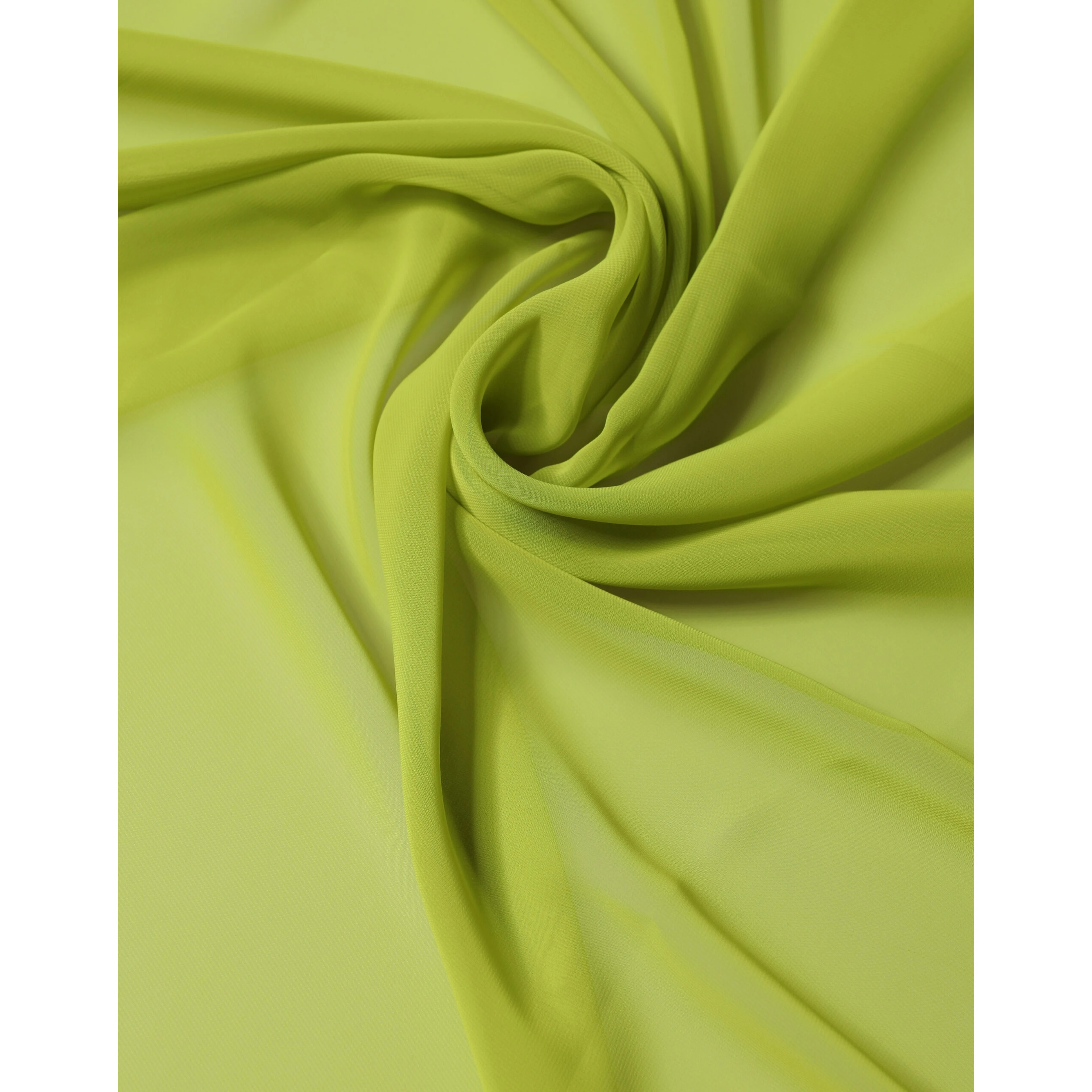 Yellow Green Neck Wrap Shawl Foulard 131cm x 99.5cm Scarf