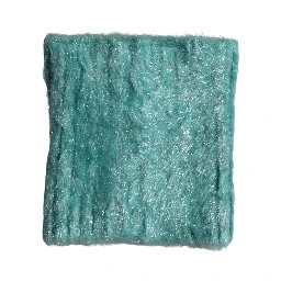 Teal Mohair Wool Knitted Wrap Shawl 62cm x 32.5cm Scarf