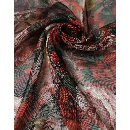 Multicolor Floral Cashmere Square Stole 134cmx134cm Scarf